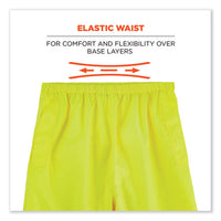 Glowear 8916 Class E Lightweight Hi-vis Rain Pants, 5x-large, Lime, Ships In 1-3 Business Days