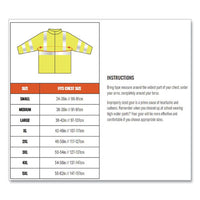 Glowear 8386 Class 3 Hi-vis Outer Shell Jacket, Polyester, Small, Lime, Ships In 1-3 Business Days