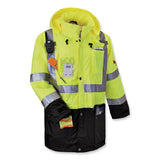 Glowear 8386 Class 3 Hi-vis Outer Shell Jacket, Polyester, Small, Lime, Ships In 1-3 Business Days