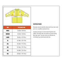 Glowear 8386 Class 3 Hi-vis Outer Shell Jacket, Polyester, Medium, Lime, Ships In 1-3 Business Days