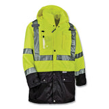 Glowear 8386 Class 3 Hi-vis Outer Shell Jacket, Polyester, Large, Lime, Ships In 1-3 Business Days