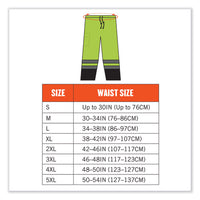 Glowear 8915bk Class E Hi-vis Rain Pants Black Bottom, Small, Lime, Ships In 1-3 Business Days