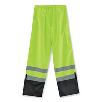 Glowear 8915bk Class E Hi-vis Rain Pants Black Bottom, Large, Lime, Ships In 1-3 Business Days