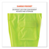 Glowear 8915bk Class E Hi-vis Rain Pants Black Bottom, Large, Lime, Ships In 1-3 Business Days