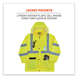 Glowear 8376k Lightweight Hv Rain Suit, 2x-large, Lime, Ships In 1-3 Business Days