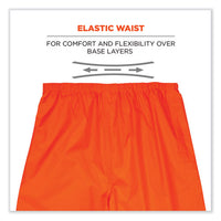 Glowear 8916 Class E Lightweight Hi-vis Rain Pants, 4x-large, Orange, Ships In 1-3 Business Days