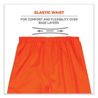 Glowear 8916 Class E Lightweight Hi-vis Rain Pants, 5x-large, Orange, Ships In 1-3 Business Days