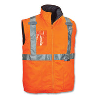 Glowear 8287 Class 2 Hi-vis Jacket With Removable Sleeves, Small, Orange, Ships In 1-3 Business Days