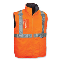 Glowear 8287 Class 2 Hi-vis Jacket With Removable Sleeves, Medium, Orange, Ships In 1-3 Business Days