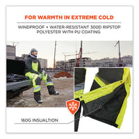 Glowear 8928 Class E Hi-vis Insulated Bibs, Small, Lime, Ships In 1-3 Business Days