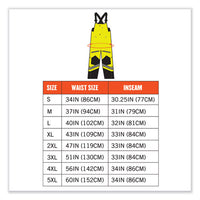 Glowear 8928 Class E Hi-vis Insulated Bibs, Large, Lime, Ships In 1-3 Business Days