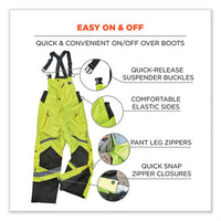 Glowear 8928 Class E Hi-vis Insulated Bibs, 4x-large, Lime, Ships In 1-3 Business Days