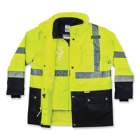 Glowear 8388 Class 3/2 Hi-vis Thermal Jacket Kit, X-large, Lime, Ships In 1-3 Business Days