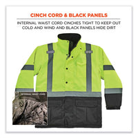 Glowear 8384 Class 3 Hi-vis Quilted Thermal Parka, Large, Lime, Ships In 1-3 Business Days
