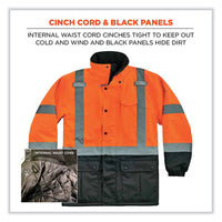 Glowear 8384 Class 3 Hi-vis Quilted Thermal Parka, Medium, Orange, Ships In 1-3 Business Days