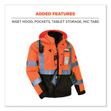 Glowear 8381 Class 3 Hi-vis 4-in-1 Quilted Bomber Jacket, Orange, Small, Ships In 1-3 Business Days