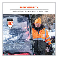 Glowear 8381 Class 3 Hi-vis 4-in-1 Quilted Bomber Jacket, Orange, Medium, Ships In 1-3 Business Days