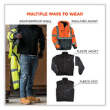 Glowear 8381 Class 3 Hi-vis 4-in-1 Quilted Bomber Jacket, Orange, Medium, Ships In 1-3 Business Days