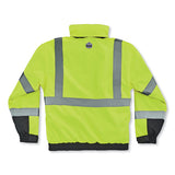 Glowear 8381 Class 3 Hi-vis 4-in-1 Quilted Bomber Jacket, Lime, 5x-large, Ships In 1-3 Business Days