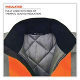 Glowear 8377 Class 3 Hi-vis Quilted Bomber Jacket, Orange, Large, Ships In 1-3 Business Days