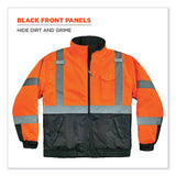 Glowear 8377 Class 3 Hi-vis Quilted Bomber Jacket, Orange, X-large, Ships In 1-3 Business Days