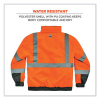 Glowear 8377 Class 3 Hi-vis Quilted Bomber Jacket, Orange, 2x-large, Ships In 1-3 Business Days