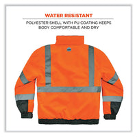 Glowear 8377 Class 3 Hi-vis Quilted Bomber Jacket, Orange, 4x-large, Ships In 1-3 Business Days