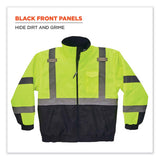 Glowear 8377 Class 3 Hi-vis Quilted Bomber Jacket, Lime, Medium, Ships In 1-3 Business Days