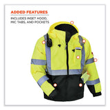 Glowear 8377 Class 3 Hi-vis Quilted Bomber Jacket, Lime, 3x-large, Ships In 1-3 Business Days