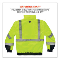 Glowear 8377 Class 3 Hi-vis Quilted Bomber Jacket, Lime, 5x-large, Ships In 1-3 Business Days