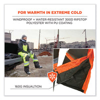 Glowear 8928 Class E Hi-vis Insulated Bibs, Small, Orange, Ships In 1-3 Business Days