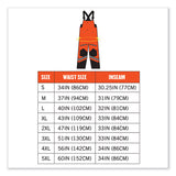 Glowear 8928 Class E Hi-vis Insulated Bibs, Medium, Orange, Ships In 1-3 Business Days