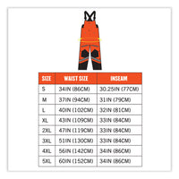 Glowear 8928 Class E Hi-vis Insulated Bibs, X-large, Orange, Ships In 1-3 Business Days