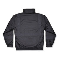 Glowear 8377ev Non-certified Hi-vis Quilted Bomber Jacket, Black, Large, Ships In 1-3 Business Days