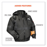 Glowear 8377ev Non-certified Hi-vis Quilted Bomber Jacket, Black, 2x-large, Ships In 1-3 Business Days