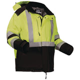 Glowear Class 3 Hi-vis Winter Jacket With Amplifire Heat Reflective Lining, Small, Lime