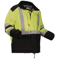 Glowear Class 3 Hi-vis Winter Jacket With Amplifire Heat Reflective Lining, X-large, Lime