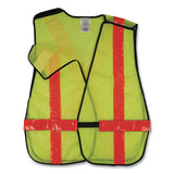 Glowear 8080bax Non-certified X-back Hi-vis Safety Vest, Polyester, One Size Fits Most, Lime/orange