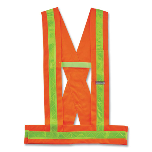 Glowear 8140ba Class 1 Breakaway Sash, Polyester, Medium/large, Orange