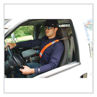 Glowear 8004 Hi-vis Seat Belt Cover, 6" X 18.5", Orange, Ships In 1-3 Business Days