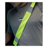 Glowear 8004 Hi-vis Seat Belt Cover, 6" X 18.5", Lime, Ships In 1-3 Business Days