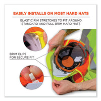 Glowear 8005 Hi-vis Hard Hat Neck Shade, 20 X 12.5, Orange, Ships In 1-3 Business Days