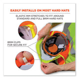 Glowear 8005 Hi-vis Hard Hat Neck Shade, 20 X 12.5, Orange, Ships In 1-3 Business Days