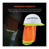 Glowear 8005 Hi-vis Hard Hat Neck Shade, 20 X 12.5, Orange, Ships In 1-3 Business Days