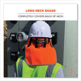 Glowear 8006 Hi-vis Hard Hat Neck Shade, 12.25 X 10.5, Orange, Ships In 1-3 Business Days