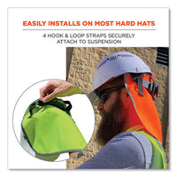 Glowear 8006 Hi-vis Hard Hat Neck Shade, 12.25 X 10.5, Lime, Ships In 1-3 Business Days