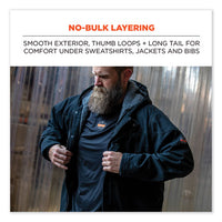 N-ferno 6435 Midweight Long Sleeve Base Layer Shirt, Medium, Black, Ships In 1-3 Business Days