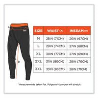 N-ferno 6480 Midweight Base Layer Pants - 240 G, Medium, Black, Ships In 1-3 Business Days