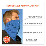 Chill-its 6483  Cooling Neck Gaiter Bandana Pocket, Polyester/spandex, Small/medium, Blue, Ships In 1-3 Business Days