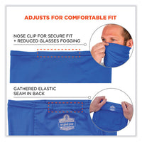 Chill-its 6483  Cooling Neck Gaiter Bandana Pocket, Polyester/spandex, Small/medium, Blue, Ships In 1-3 Business Days